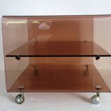 Table basse en Plexiglas Michel Dumas années 70