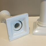 Pair of porcelain candlesticks