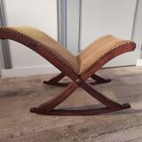 Gold tapestry foot rest