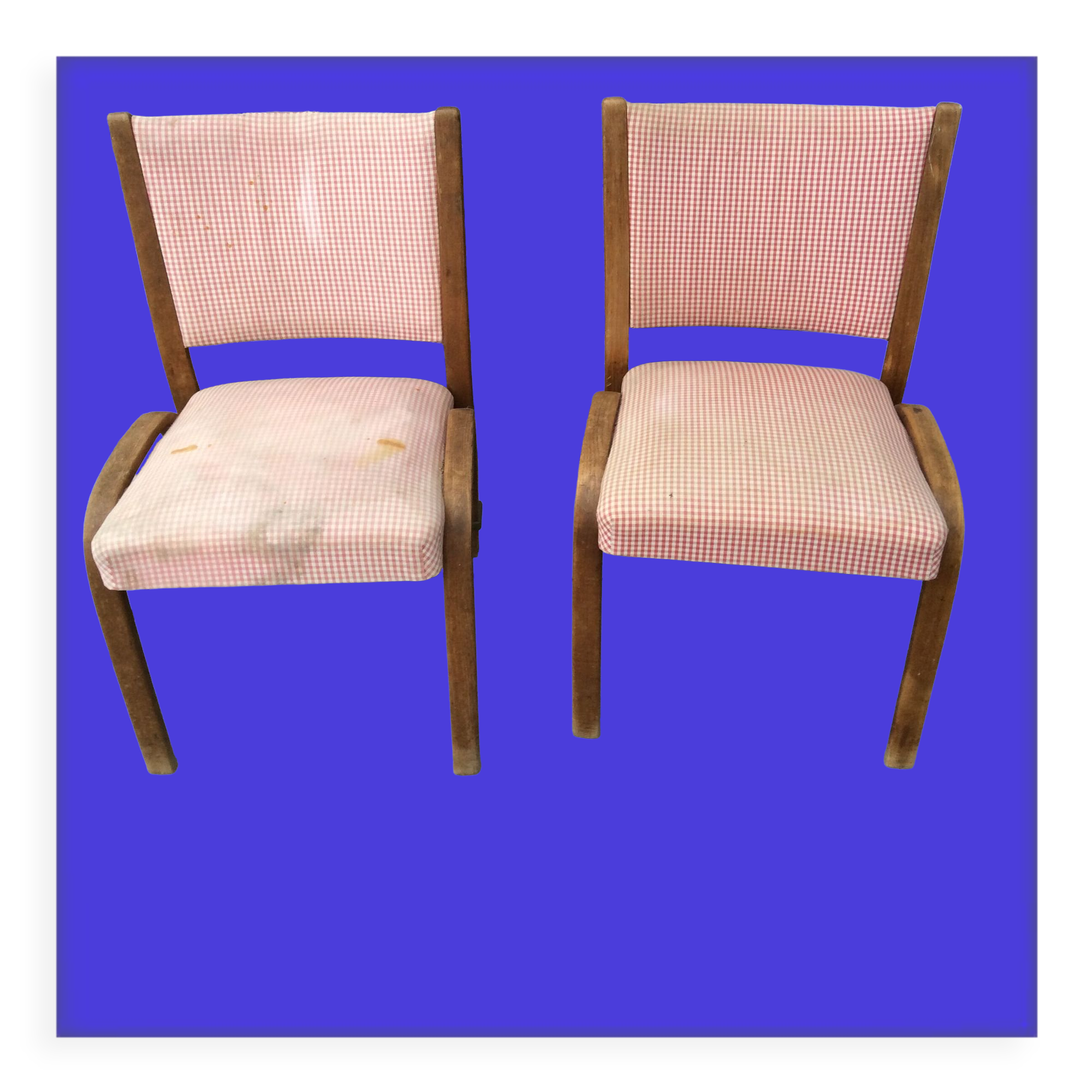 Pair of bridge chairs