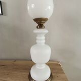 Mushroom lamp blown glass opaline