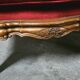 Paire de fauteuils en bois et rotin, style Louis XV