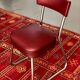 Office chairs in burgundy skaï 50s