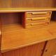 Danish teak secretary bureau with bookcase, Larsens Møbler, 1960s