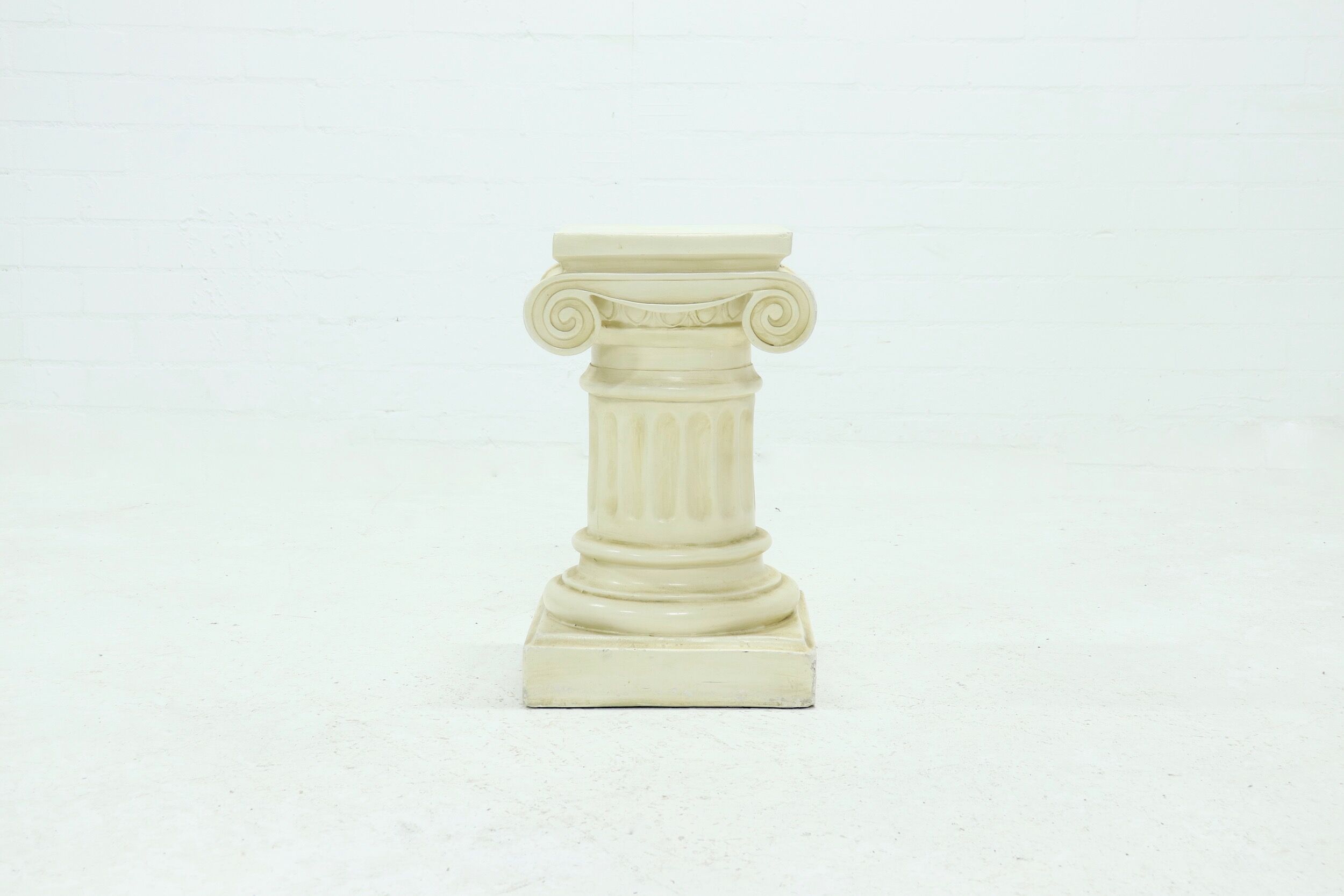 Neo classical plaster pedestal plant table 1980s