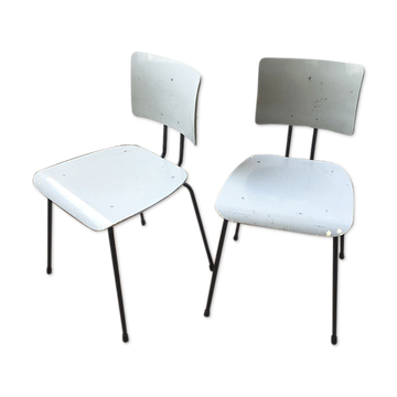 Paire de chaises Willy Van Der Meeren
