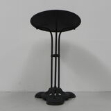 Steel bistro table on cast iron base
