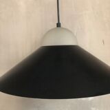 Lamp suspension design metal and frosted glass