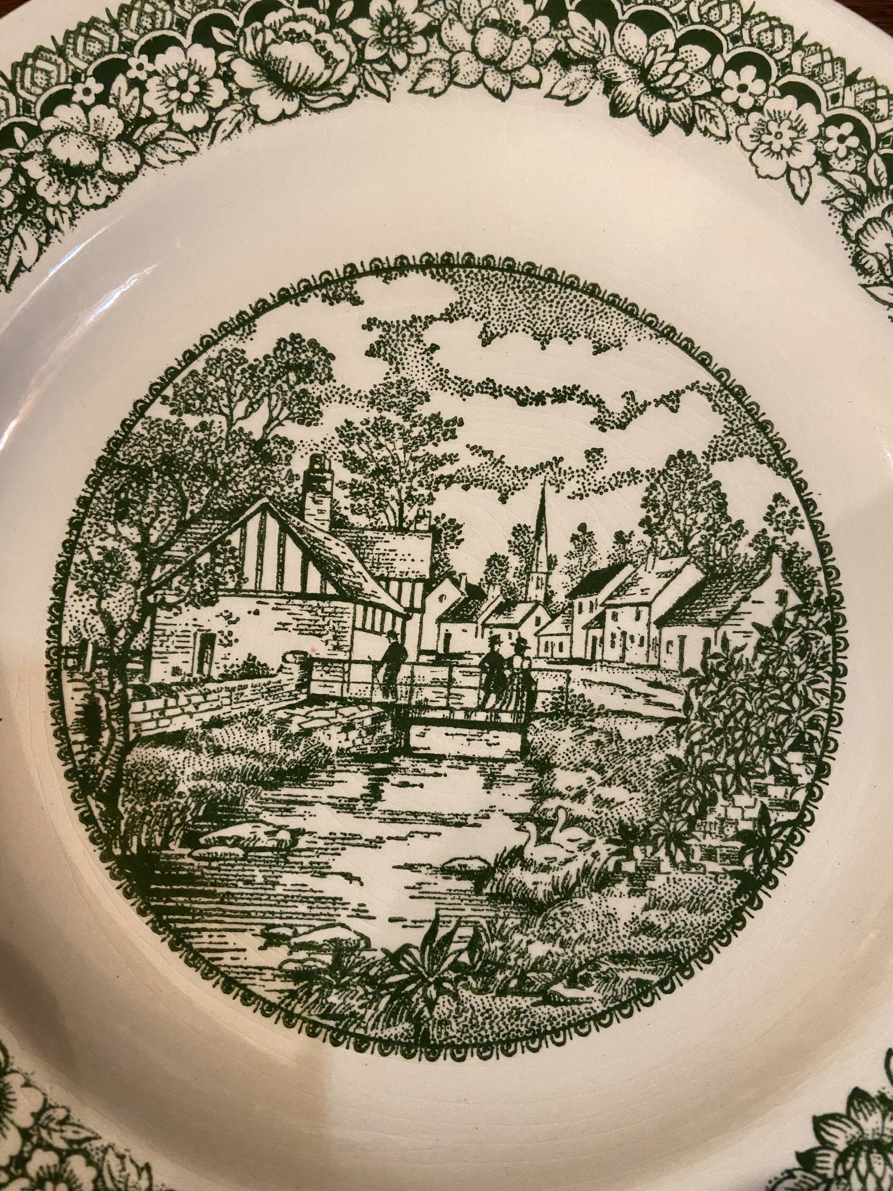 Assiettes style anglaises