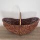Woven wicker basket, folk art