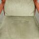 Set of 2 Art Nouveau/Jugendstil dining chairs with suede upholstery