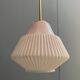 Pink glass pendant lamp 1960s