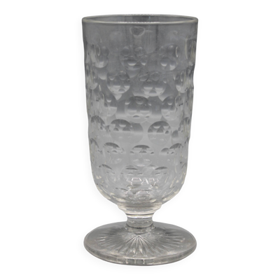 Ancien verre en cristal baccarat decor pastille bistrot absinthe