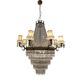 Extra Large Bronze Crystal Chandelier 1950’s