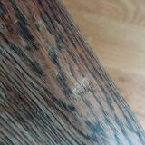 Rounded solid wood coffee table