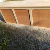 Trading counter 6 drawers in chestnut