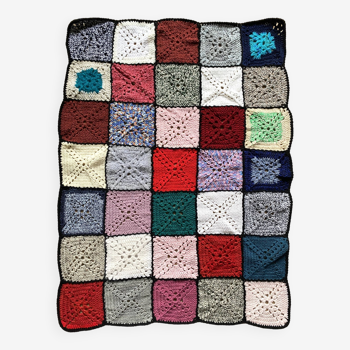 Crochet granny blanket