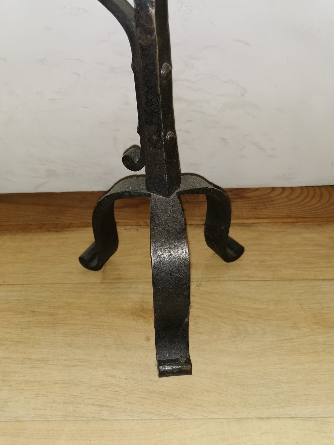 Medieval candelabra in wring iron