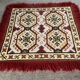 Vintage wool rug with fringe
