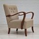 1960s, Danish design, armchair in quality furniture wool fabric.