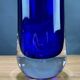Blue glass vase