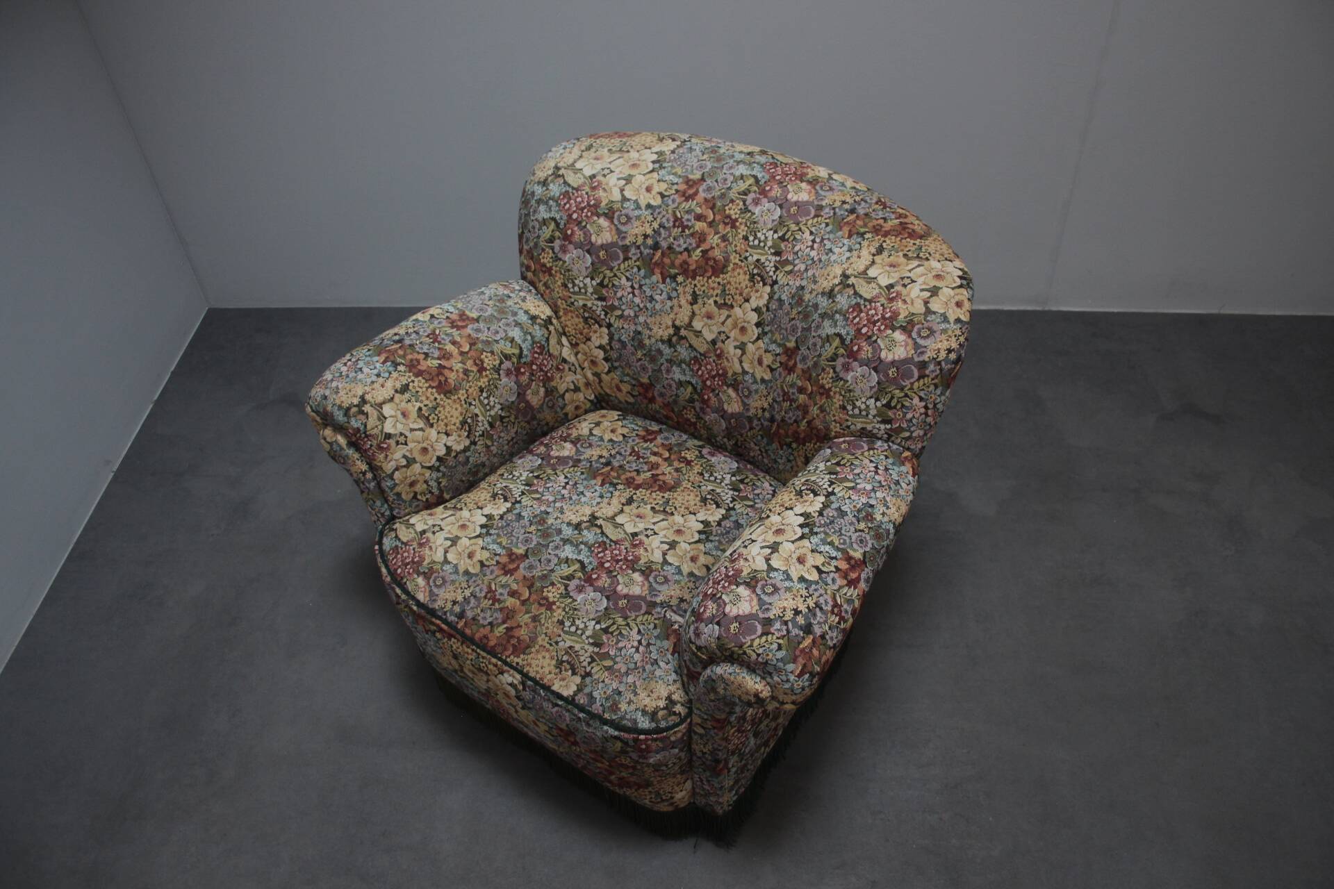 Designer club armchair, 1940s.