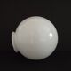 French vintage white opaque glass large replacement glass globe shade 204