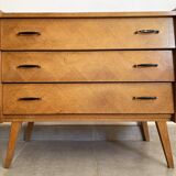 Oak chest of drawers from the scandinavian 60s