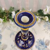 Gien candlestick cut into lamp base