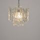 Chandelier with 'ice glass' by Kalmar Franken, 1960s