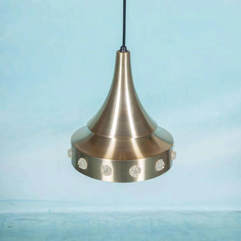Danish space age suspension design, vintage pendant from the sixties.