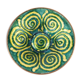 Centerpiece - email of limoges-geometric pattern mid century