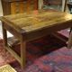 Nineteenth century farmhouse table in natural oak wood 140 x 90 cm