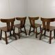 Brutalist oak dining chairs 1970’s