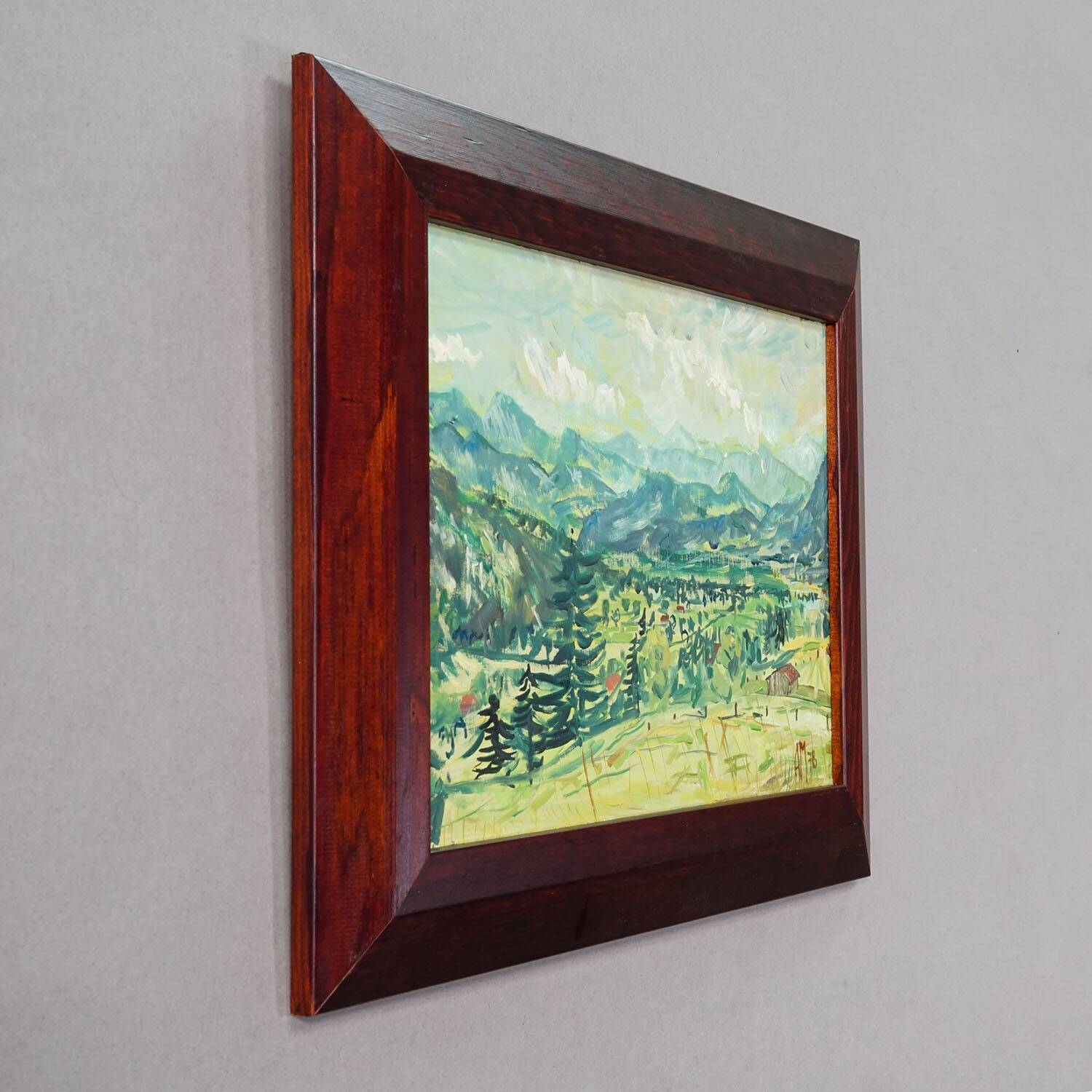 Bad Tölz, Gaißach, 1978 – Oil painting by Alexander Michael