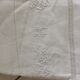 Antique linen sheet with days, embroideries and monograms worked