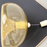 Blown glass paste pendant light, 1970s