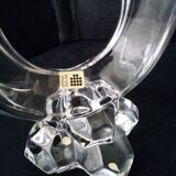 Daum asymmetrical crystal candle holder