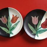 Paire assiettes cerenne vallauris