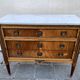 Louis XVI style solid wood chest of drawers, 3 drawers, second half of the twentieth century