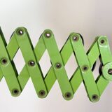 Green Industrial German Scissor Wall Lamp from Kaiser Leuchten, 1960s