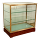 Vitrine de Présentation en Laiton et Orme – 1950
