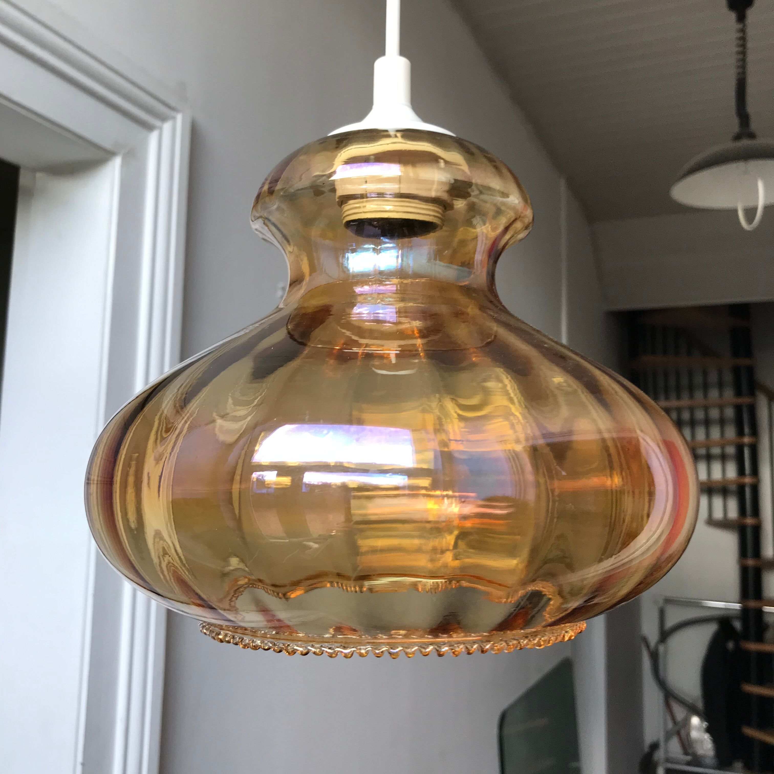 Vintage blown glass hanging