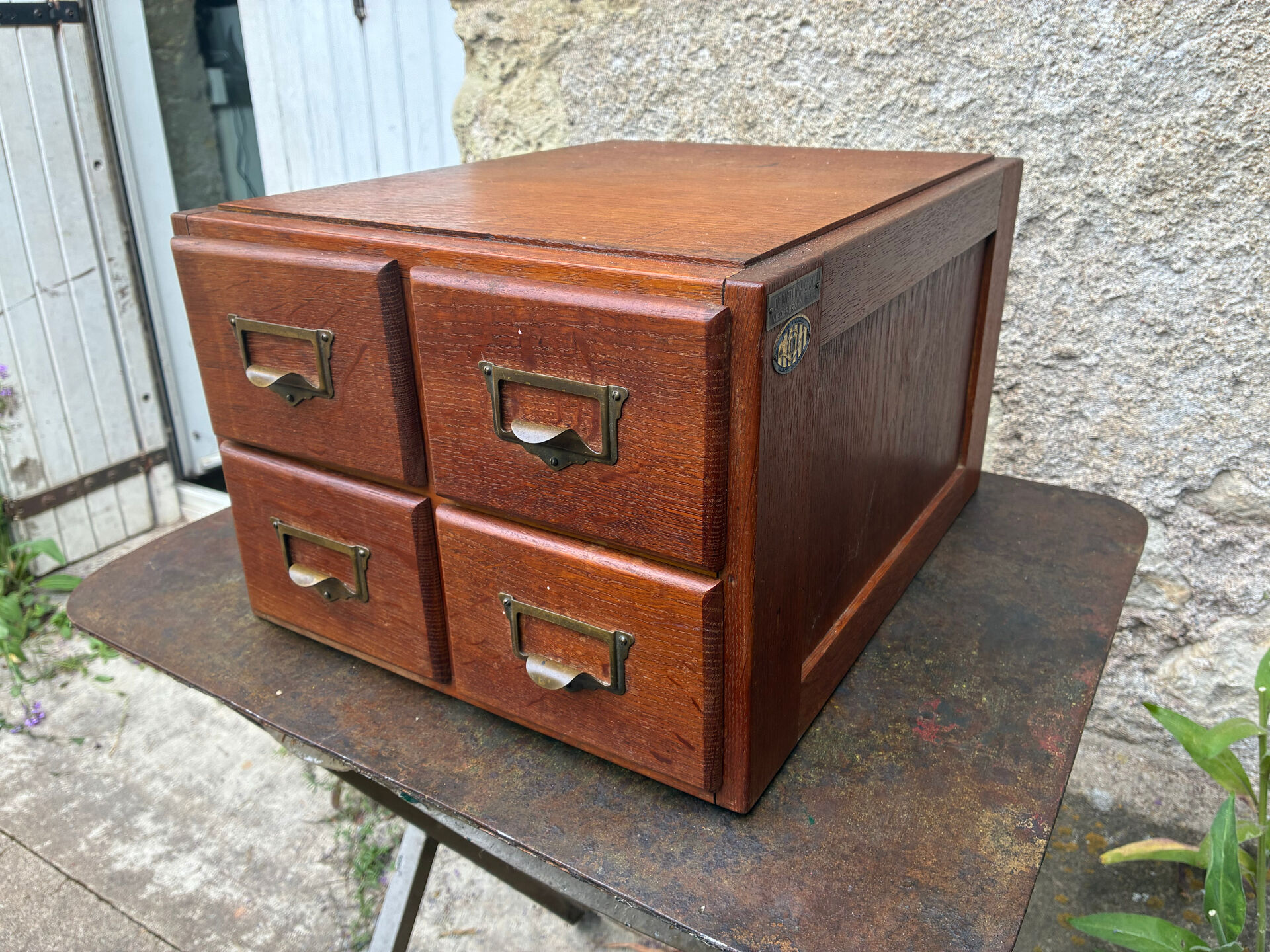 Workshop wooden storage cabinet