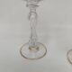 Pair of gilded Saint Louis crystal glasses, circa 1900.