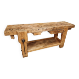 Old workbench side table bathroom furniture 48 x 193 cm