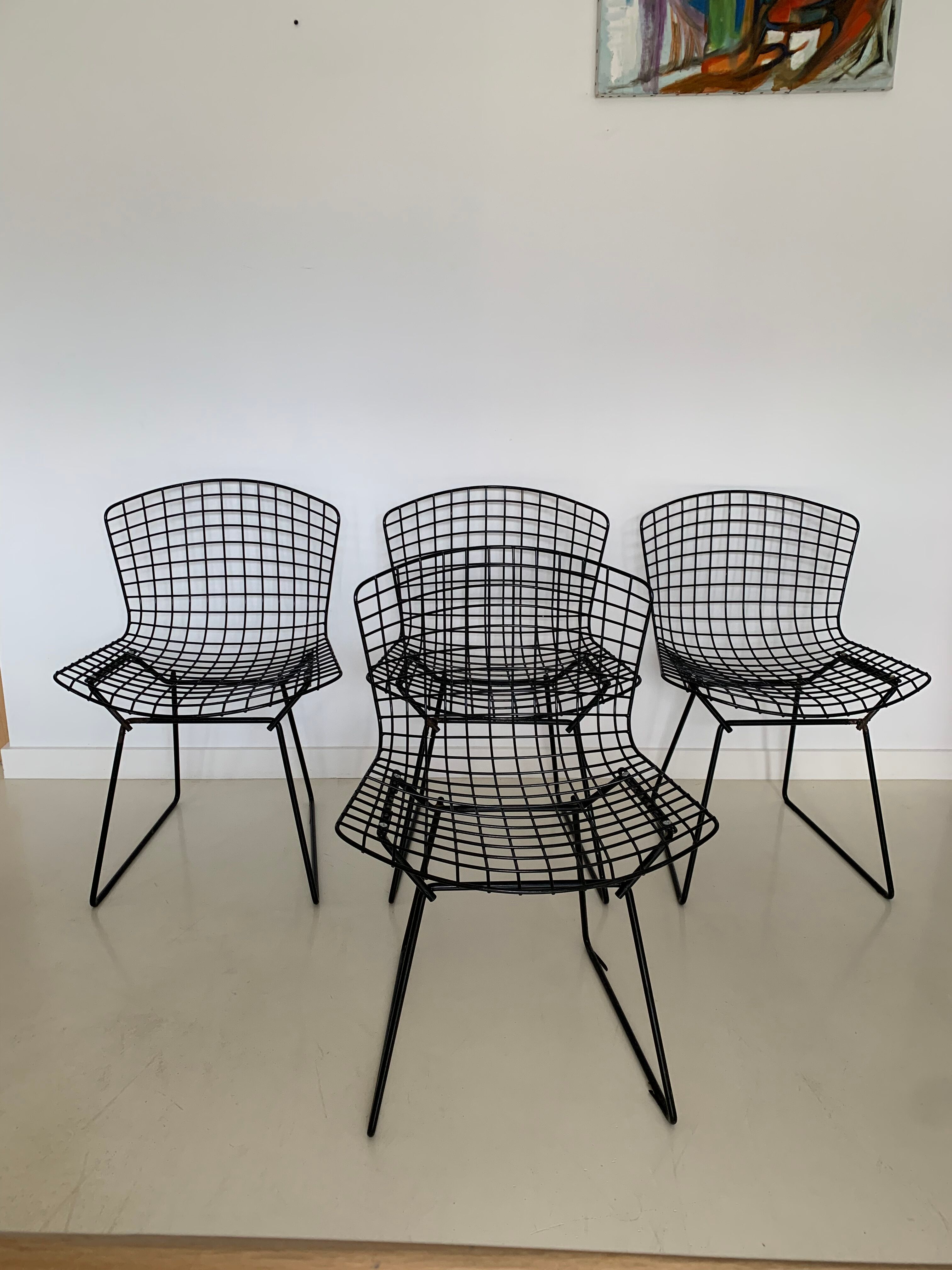 Suite of four chairs From Harry Bertoia for Knoll 70s