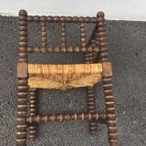 Straw corner chair for children