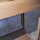 Rolling side table - Guillerme & Chambron - 1980s