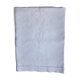 Fine linen sheet with ribbon and florets, monogrammed mr